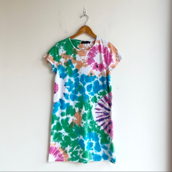 Polo Ralph Lauren Dresses & Skirts - Polo Ralph Lauren Tie Dye Tee Shirt Dress